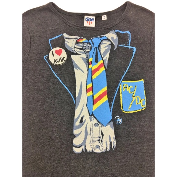 OFFERS ✅ I LOVE AC/DC S Long Graphic Band T Shirt Dress - Picture 3 of 8